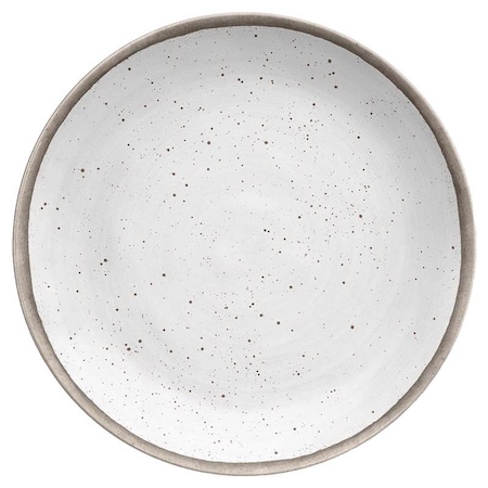 Tarhong TarHong Gray/White Melamine Kiln Salad Plate 1 each TKN1085MKSS